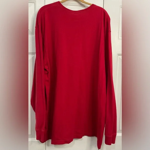 Carhartt Men’s Loose Fit Heavyweight Long Sleeve Pocket Work T-shirt 2XL Red - Picture 4 of 5